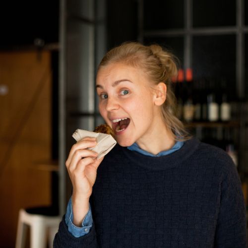 Foto von Sarah, Gründerin von „Die Vetzgerei“