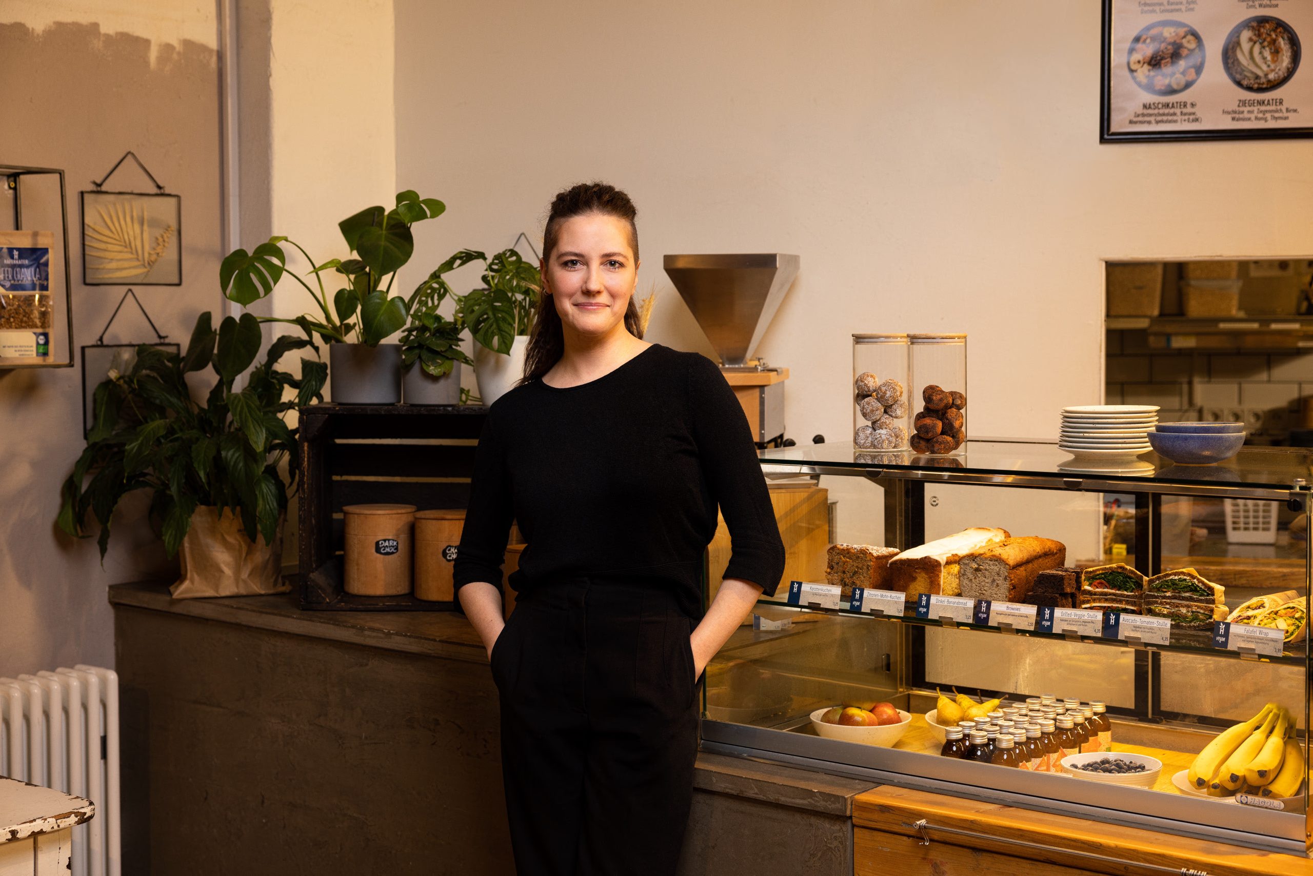 Foto von Anna, Gründerin von „Haferkater“