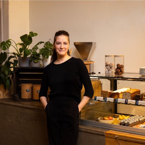 Foto von Anna, Gründerin von „Haferkater“