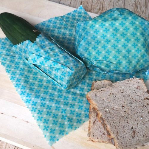 Foto von Lebensmitteln in selbstgemachten Wachstüchern