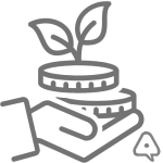 Gebende Hand als Spenden-Symbol mit Logo von rehab republic