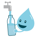 Tropfi, das Maskottchen von „a tip: tap“