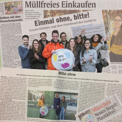 Medienecho zur Gründung von Einmal ohne, bitte