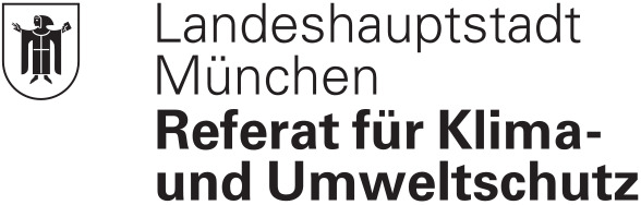 Förderlogo des Referats für Klima- und Umweltschutz der Landeshauptstadt München