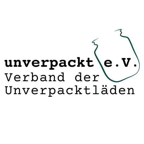 Logo von „Unverpackt e. V.“, dem „Verband der Unverpacktläden“